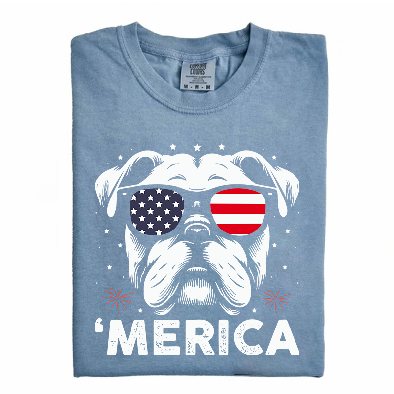 Merica Bulldog T-shirt