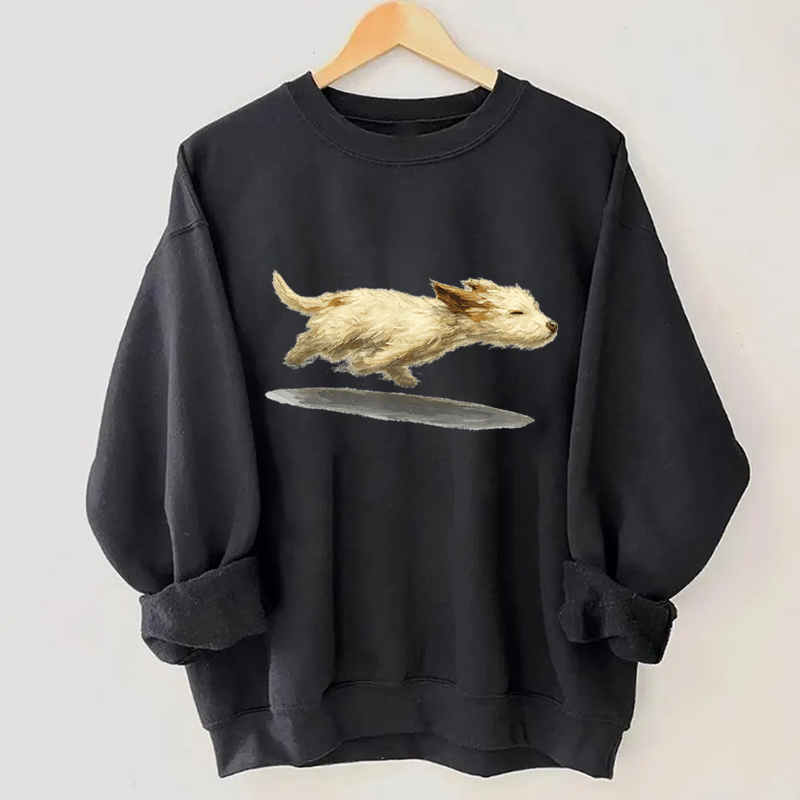 Cute Running Dog Sweatshirt