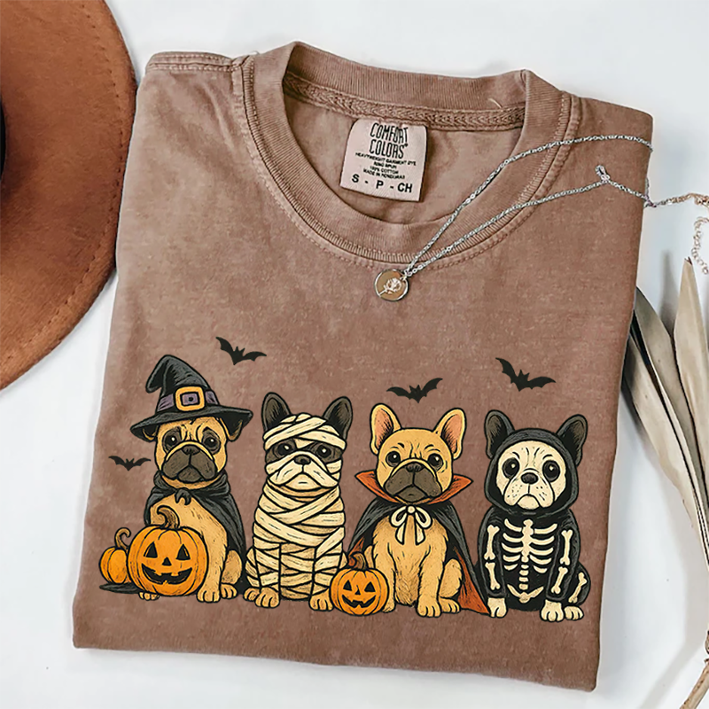 Comfort Colors Halloween French Bulldog T-shirt
