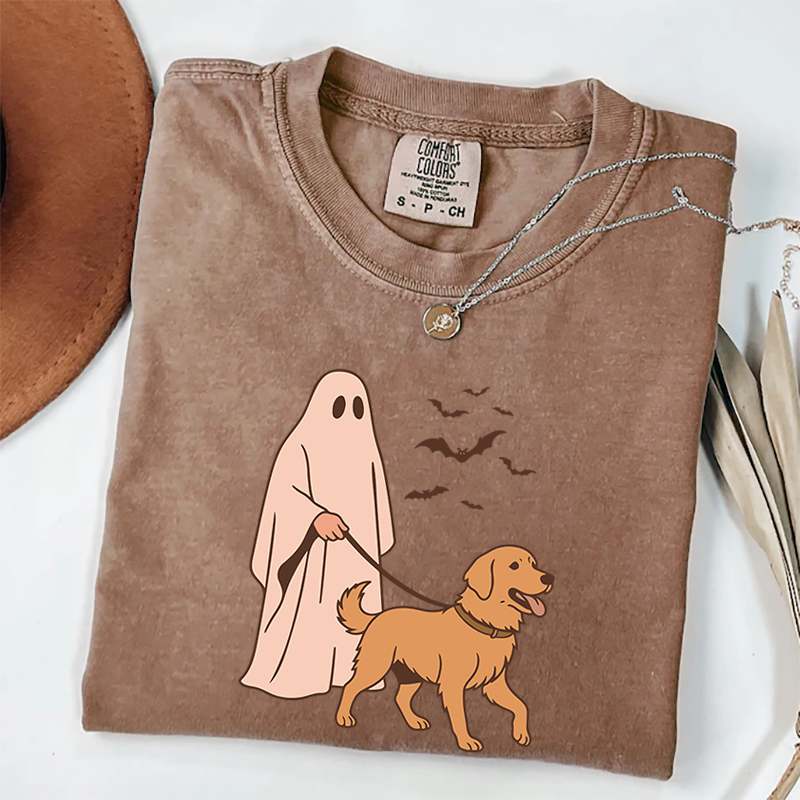Golden Retriever Halloween T-shirt
