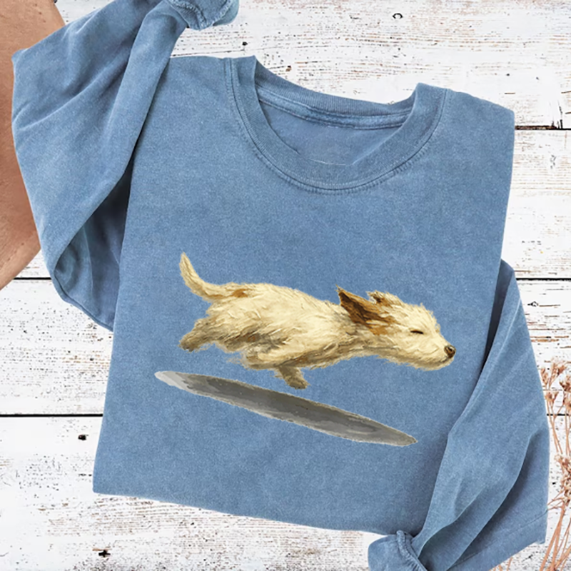 Cute Running Dog Sweatshirt