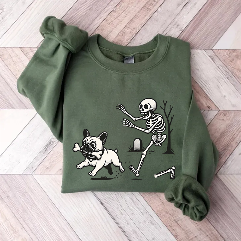 Comfort Colors Halloween French Bulldog Unisex Sweatshirt