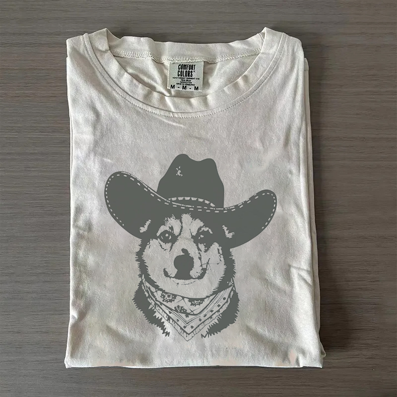 Corgi Cowboy T-shirt