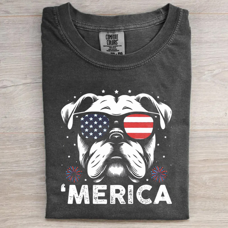 Merica Bulldog T-shirt