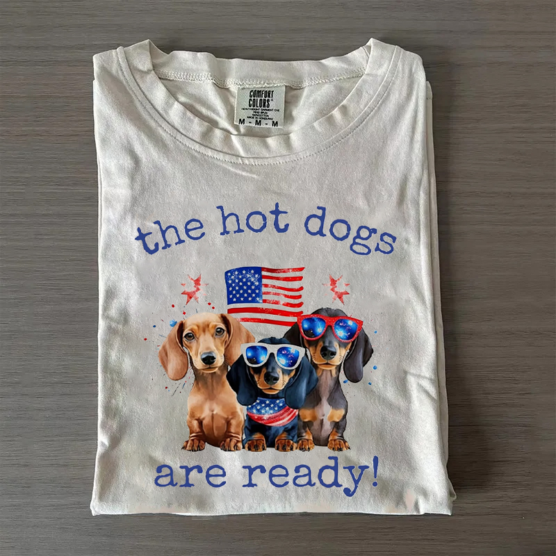 Funny 4th of July Wiener Dog T-shirt
