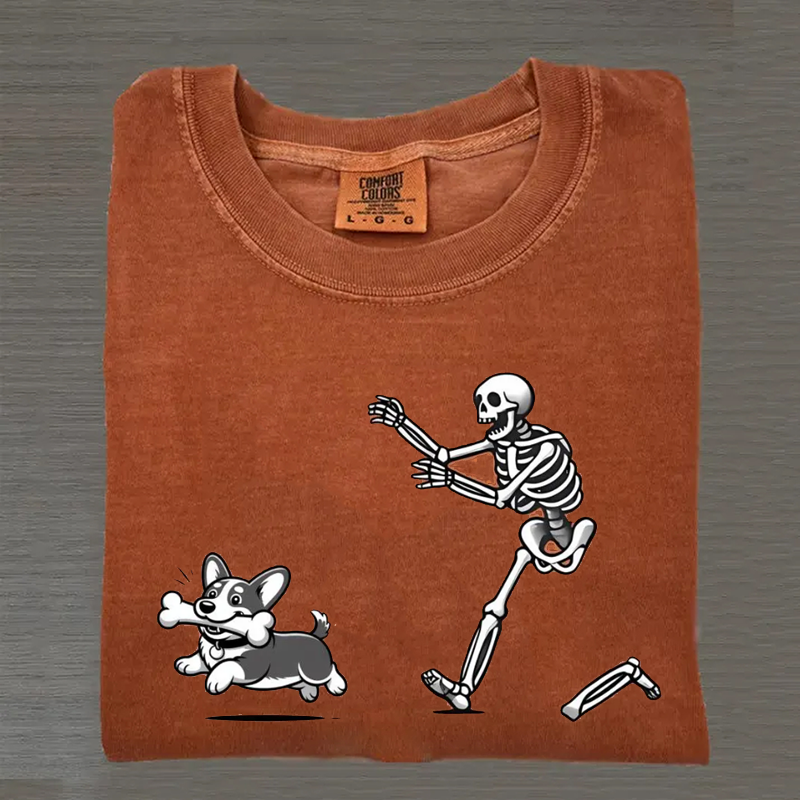 Funny Halloween Corgi T-shirt