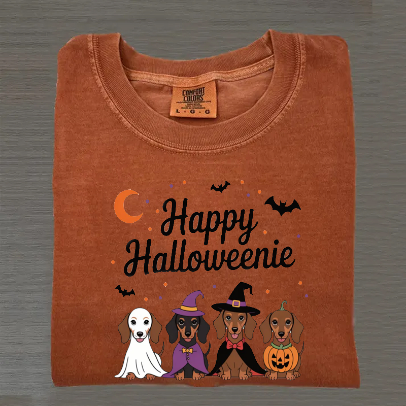 Happy Halloweenie Dachshund T-shirt
