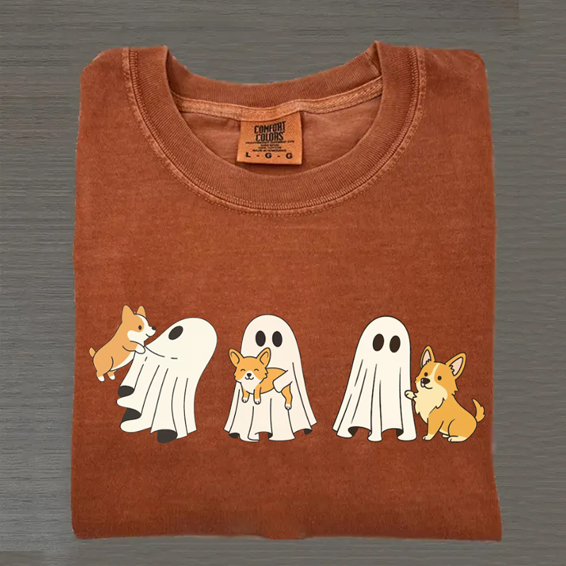 Corgi Dog Halloween T-shirt
