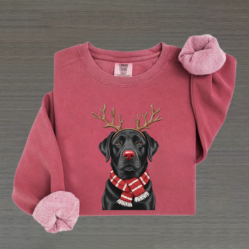 Christmas Black Labrador Sweatshirt