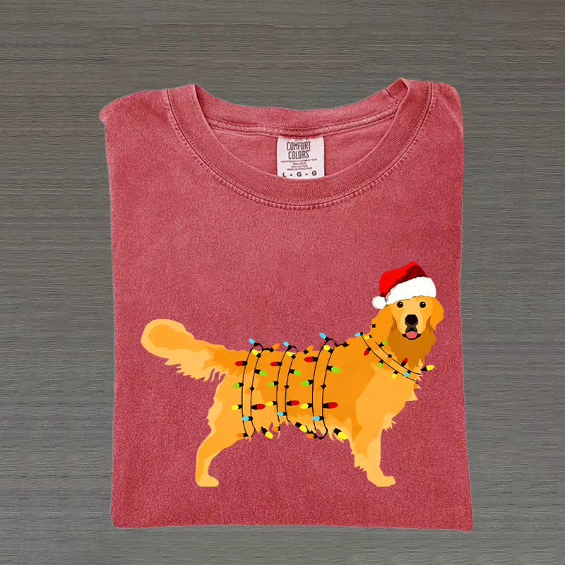 Christmas Golden Retriever T-shirt