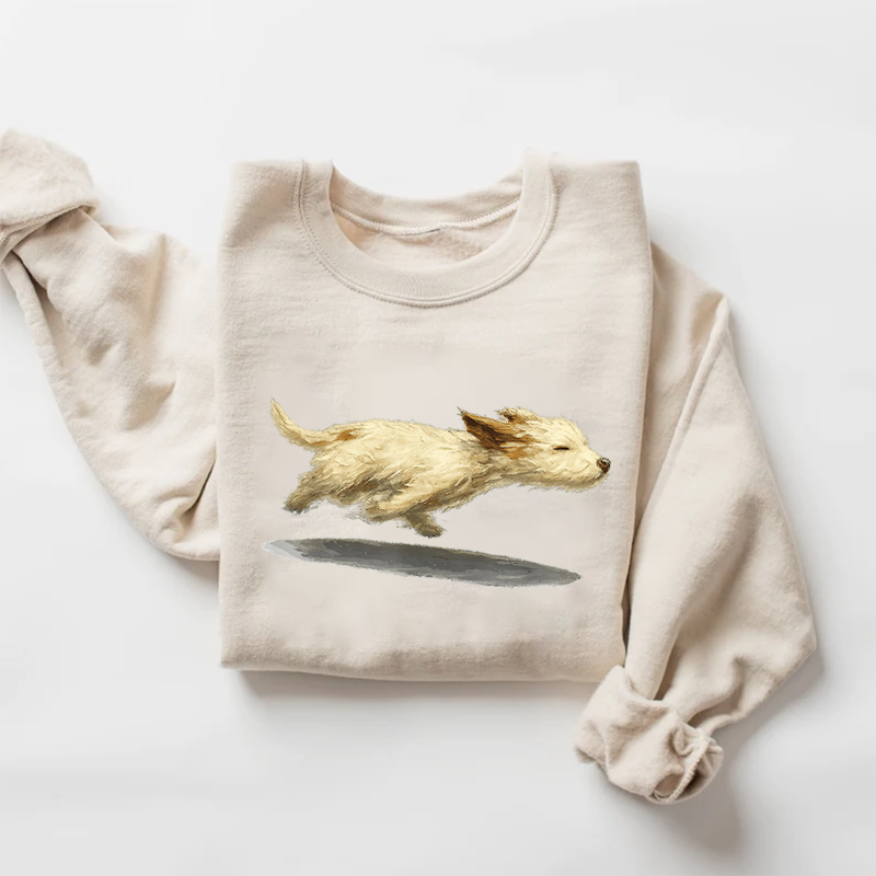 Cute Running Dog Sweatshirt