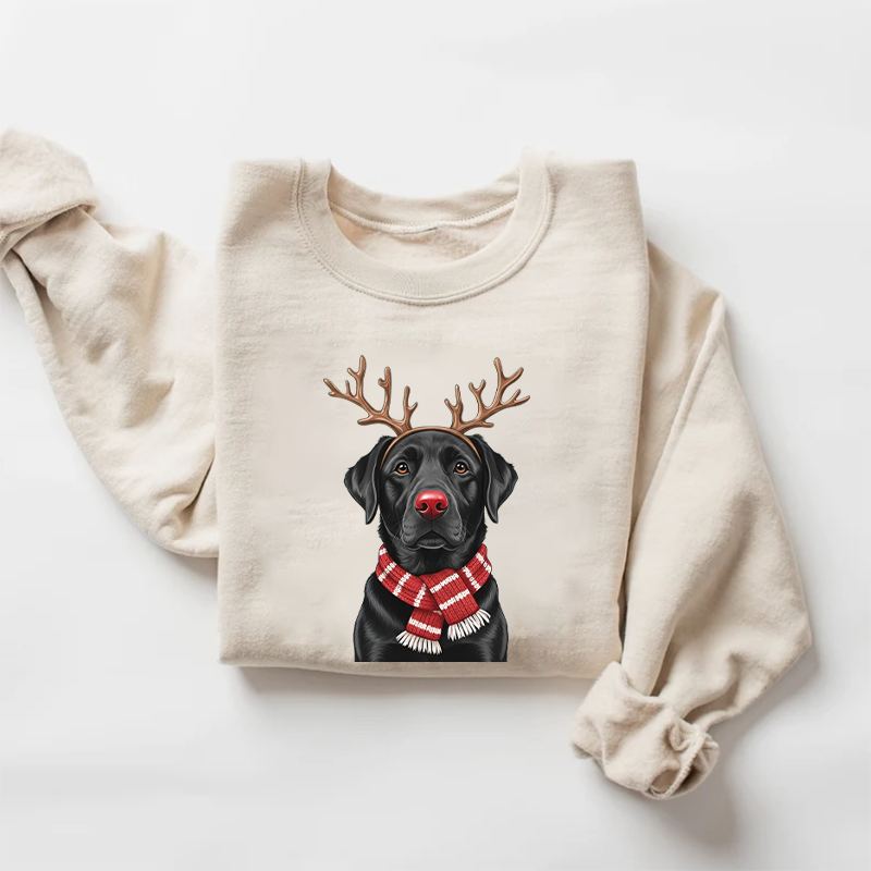 Christmas Black Labrador Sweatshirt