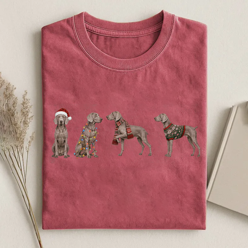 Weimaraner Christmas T-shirt