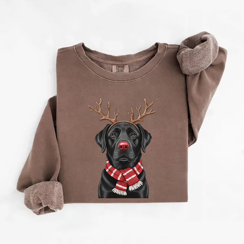 Christmas Black Labrador Sweatshirt