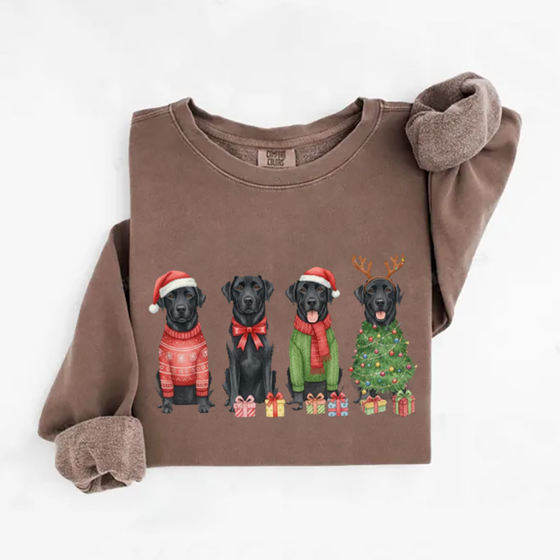 Christmas Black Labrador Sweatshirt