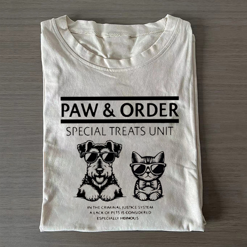 Paw And Order Pet Love T-shirt