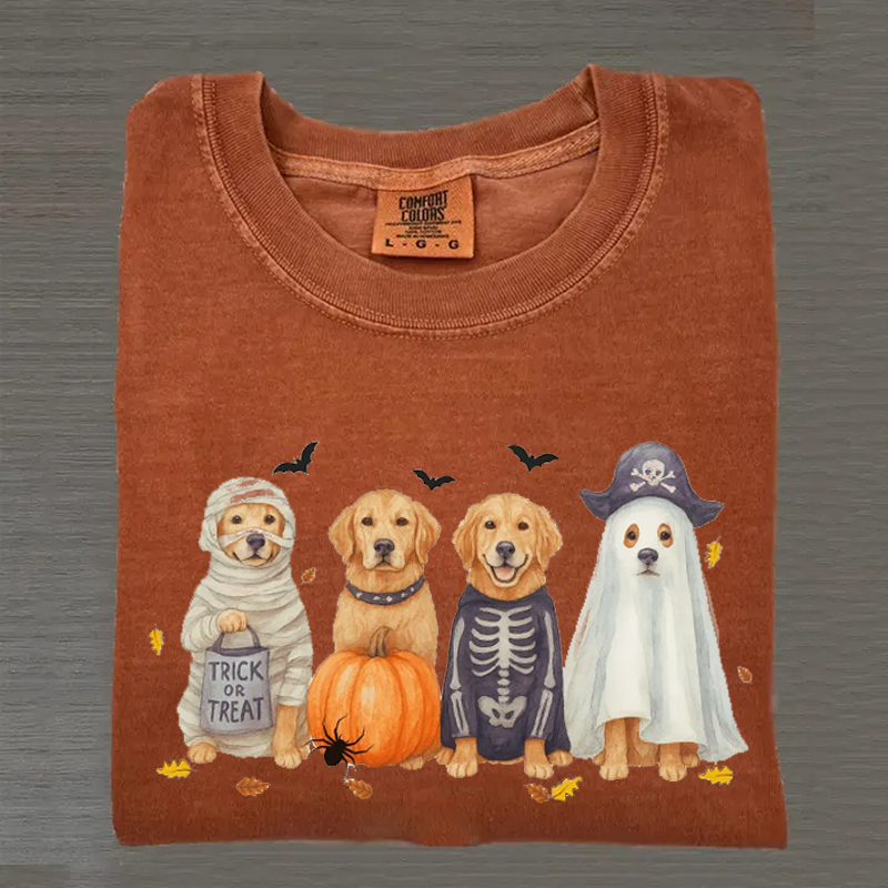 Halloween Golden Retriever T-shirt