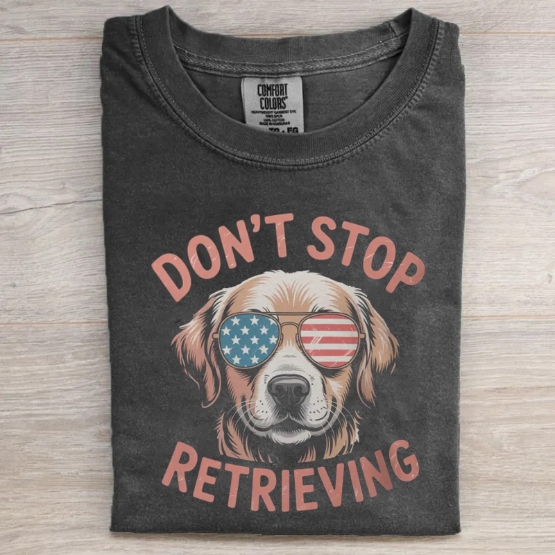 Funny Patriotic Golden Retriever T-shirt