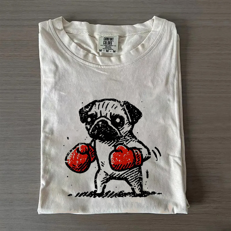 Funny Pug Box T-shirt