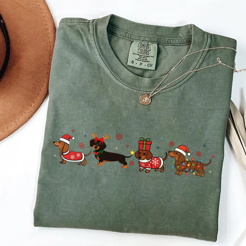 Christmas Dachshund T-shirt