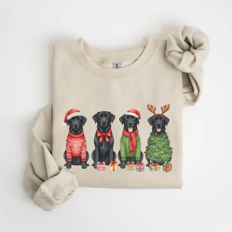 Christmas Black Labrador Sweatshirt
