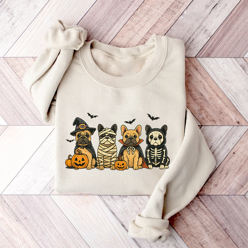 Comfort Colors Halloween French Bulldog Sweatshirt
