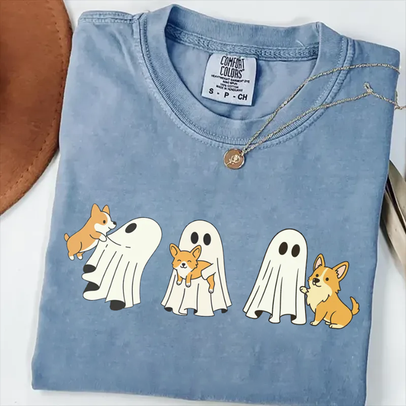 Corgi Dog Halloween T-shirt