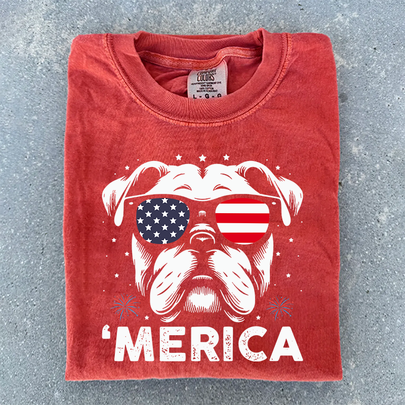 Merica Bulldog T-shirt
