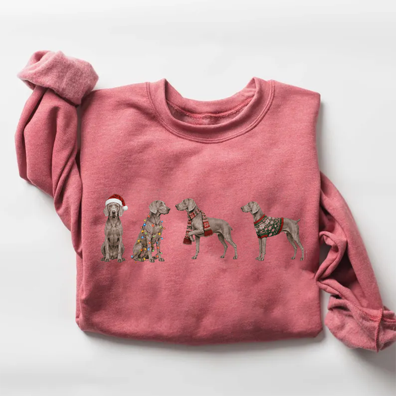 Weimaraner Christmas Sweatshirt