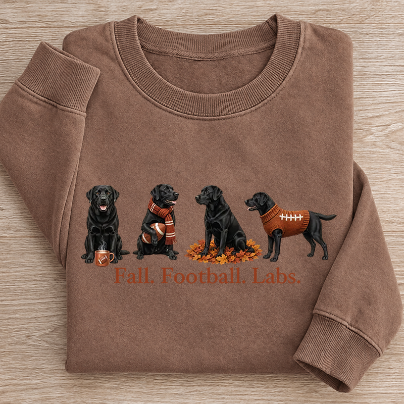 Fall Black Lab Sweatshirt