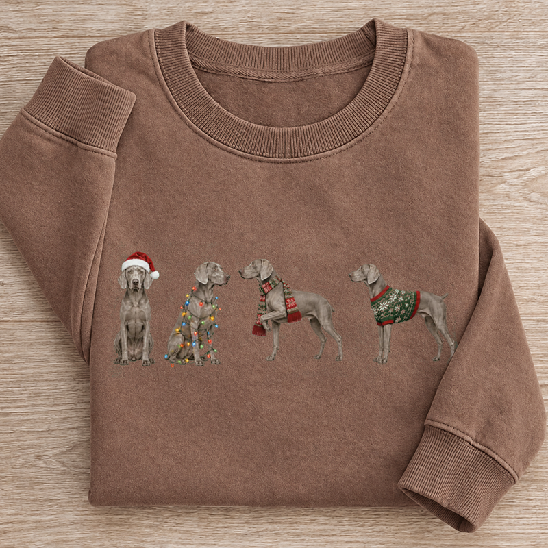 Weimaraner Christmas Sweatshirt