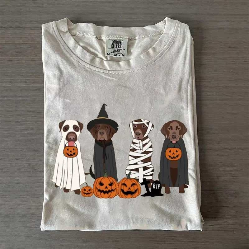 Brown Labrador Halloween T-shirt
