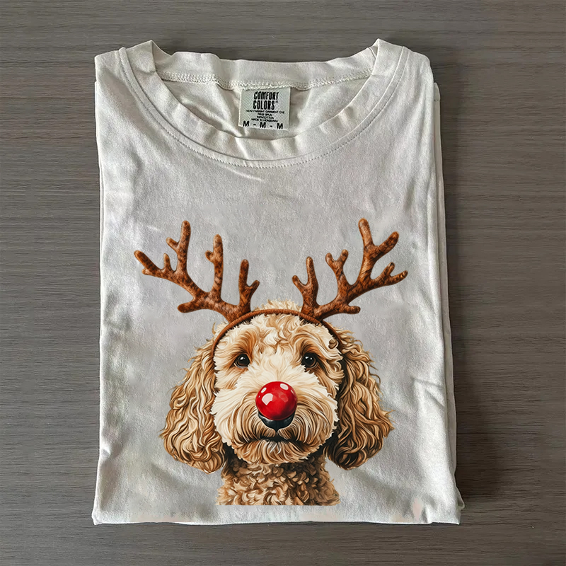 Comfort Colors Christmas Dog T-shirt