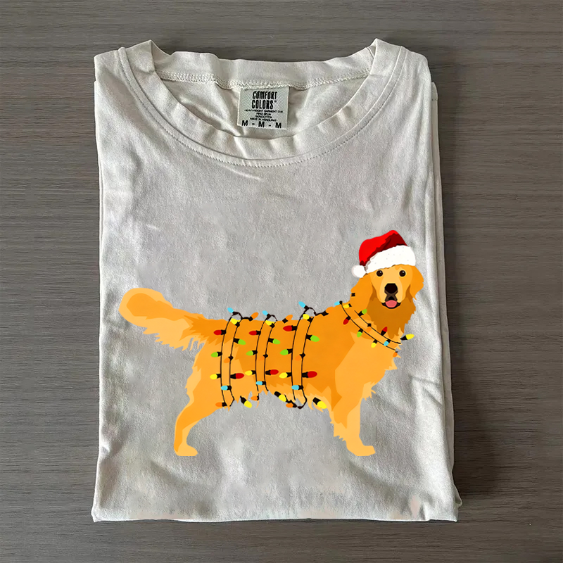Christmas Golden Retriever T-shirt