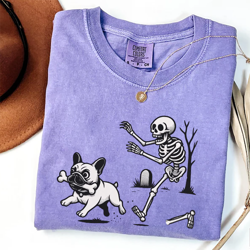 Comfort Colors Halloween French Bulldog T-shirt