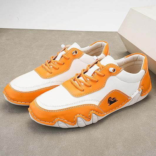 ⏰Promotion - 70% OFF🔥Womens Casual Leather Fashion Sneakers Handmade Ankle Chukka Boots Lightweight Slip-On Loafers Walking Driving Orthopedic Shoes - Proven Plantar Fasciitis, Foot and Heel Pain Relief