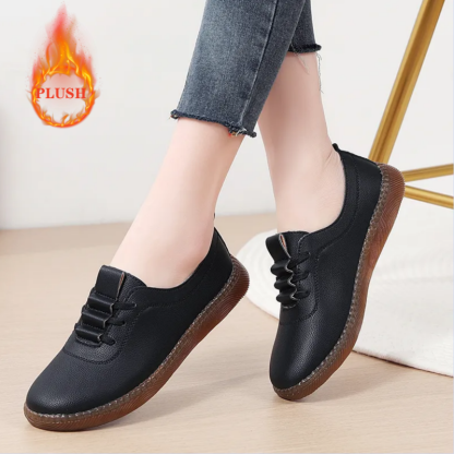 🚶‍♀️🥿50% OFF !!!✨Clearance!!✨Women's Daily Comfortable Non-slip Breathable Genuine Leather Slip-on Loafers - Proven Plantar Fasciitis, Foot and Heel Pain Relief