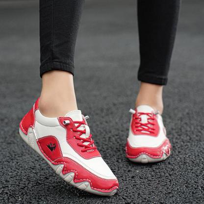 ⏰Promotion - 70% OFF🔥Womens Casual Leather Fashion Sneakers Handmade Ankle Chukka Boots Lightweight Slip-On Loafers Walking Driving Orthopedic Shoes - Proven Plantar Fasciitis, Foot and Heel Pain Relief