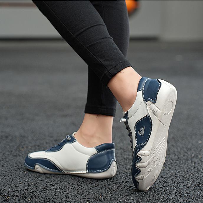 ⏰Promotion - 70% OFF🔥Womens Casual Leather Fashion Sneakers Handmade Ankle Chukka Boots Lightweight Slip-On Loafers Walking Driving Orthopedic Shoes - Proven Plantar Fasciitis, Foot and Heel Pain Relief
