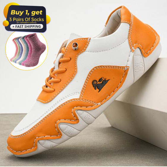 ⏰Promotion - 70% OFF🔥Womens Casual Leather Fashion Sneakers Handmade Ankle Chukka Boots Lightweight Slip-On Loafers Walking Driving Orthopedic Shoes - Proven Plantar Fasciitis, Foot and Heel Pain Relief