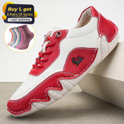 ⏰Promotion - 70% OFF🔥Womens Casual Leather Fashion Sneakers Handmade Ankle Chukka Boots Lightweight Slip-On Loafers Walking Driving Orthopedic Shoes - Proven Plantar Fasciitis, Foot and Heel Pain Relief