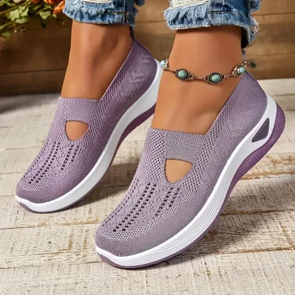 🔥Last Day Promotion 70% OFF⏰ Women's comfortable breathable knitted sneakers - Proven Plantar Fasciitis, Foot and Heel Pain Relief
