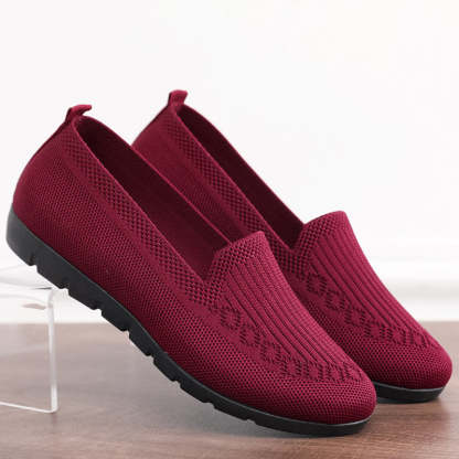 🔥Last Day 70% OFF ⏰Women's Stylish Knit Mesh Slip-on Sneakers - Proven Plantar Fasciitis, Foot and Heel Pain Relief