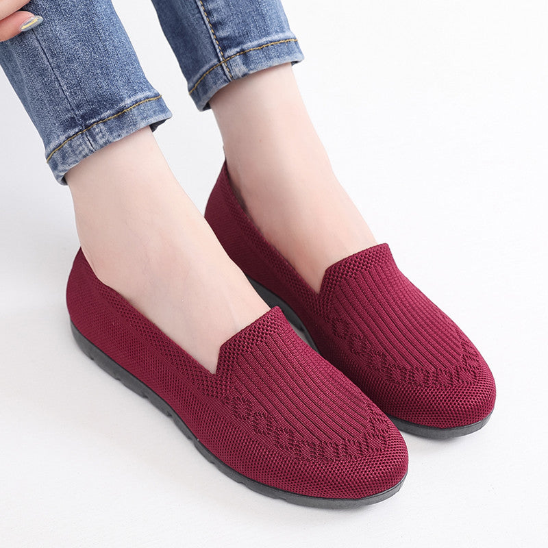 🔥Last Day 70% OFF ⏰Women's Stylish Knit Mesh Slip-on Sneakers - Proven Plantar Fasciitis, Foot and Heel Pain Relief