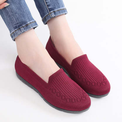 🔥Last Day 70% OFF ⏰Women's Stylish Knit Mesh Slip-on Sneakers - Proven Plantar Fasciitis, Foot and Heel Pain Relief