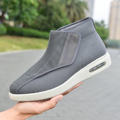 🔥Hot sale-70% OFF🔥Men's Velcro orthopedic shoes-anti-slip breathable widened-for hallux valgus, swollen feet, foot pain fasciitis