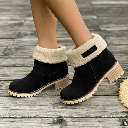 🔥Last Day 70% OFF ⏰Women's Soft Waterproof Wool Lining Boots - Proven Plantar Fasciitis, Foot and Heel Pain Relief