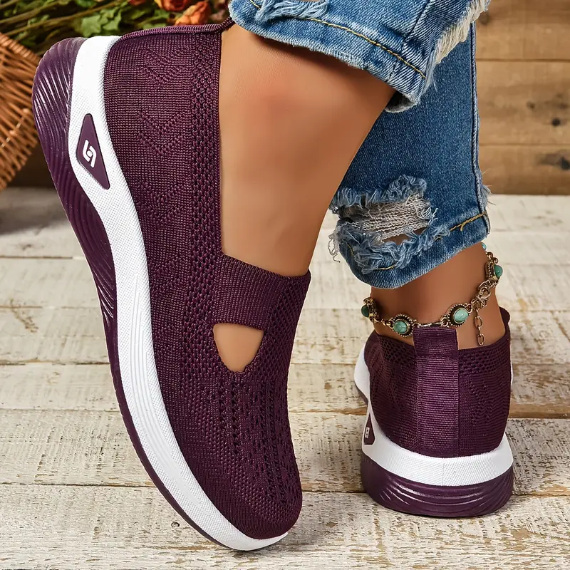 🔥Last Day Promotion 70% OFF⏰ Women's comfortable breathable knitted sneakers - Proven Plantar Fasciitis, Foot and Heel Pain Relief