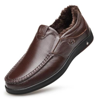 🎁Big Sale Up To 50% OFF🔥Men's Genuine Leather Soft Insole Casual Business Slip On Loafers