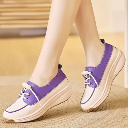 🎁Hot Sale 50% OFF⏳Women's Chic White Slip-On Loafers with Thick Sole - Proven Plantar Fasciitis, Foot and Heel Pain Relief